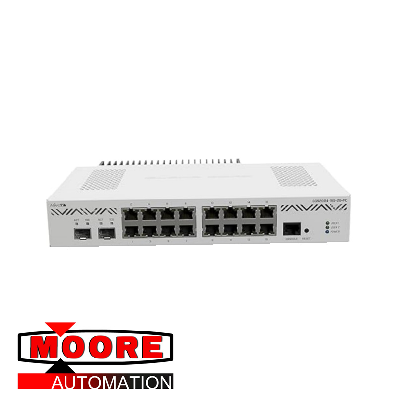 MIKROTIK CCR2004-16G-2S+ Router Ethernet 16 porte Gigabit Ethernet, 2 gabbie SFP+ da 10 G