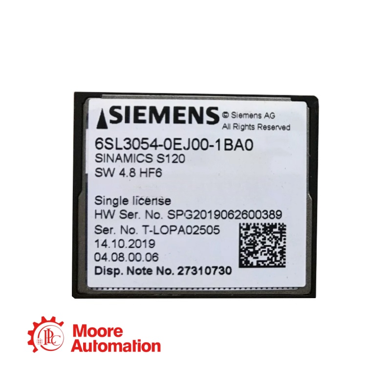 Componente di azionamento SIEMENS 6SL3054-0EJ00-1BA0