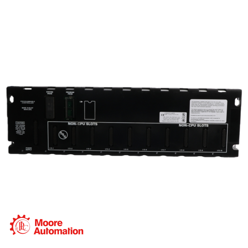 Base General Electric IC693CPU323 a 10 slot con CPU Turbo nella base