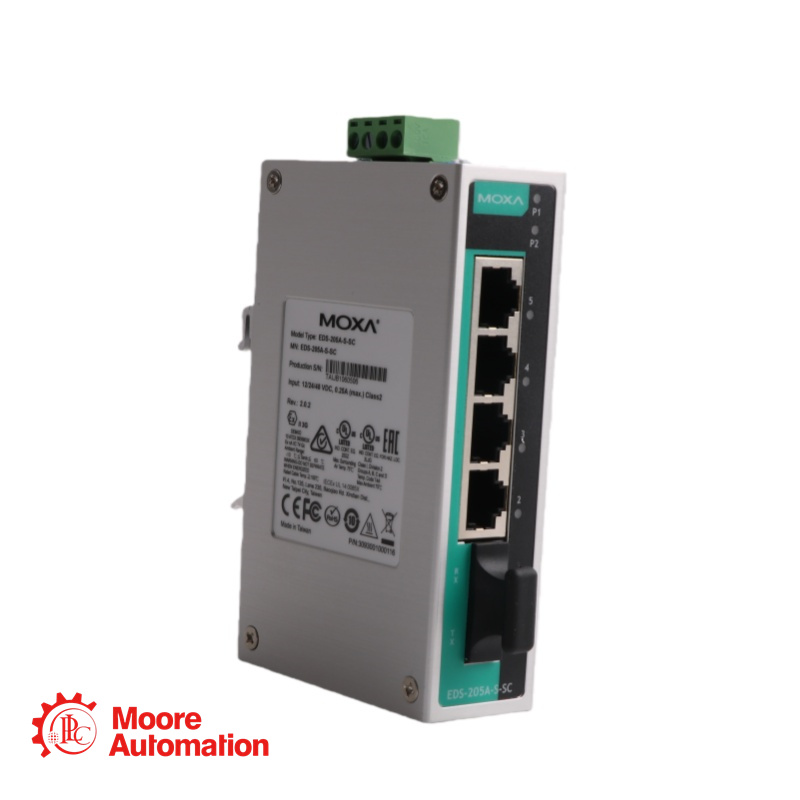 Moxa EDS-205A Compact Unmanaged Ethernet Switch