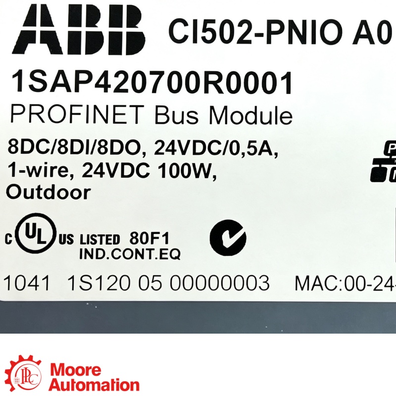 Modulo I/O digitale ABB CI502-PNIO AC500 PROFINET
