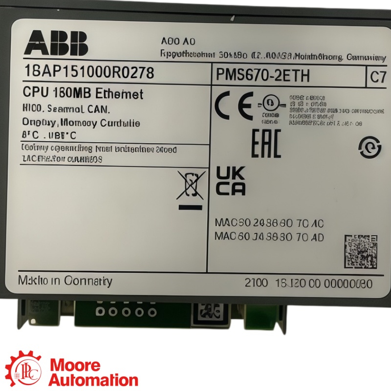 Modulo processore ABB PM5670-2ETH AC500 V3