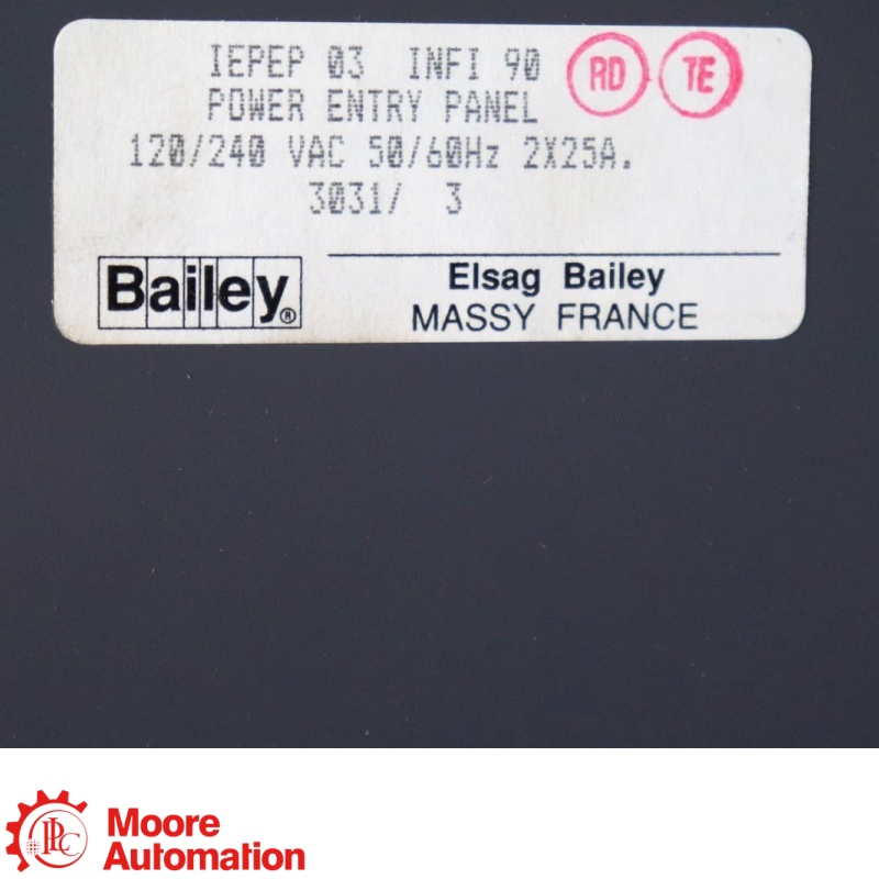 Pannello di ingresso elettrico ABB Bailey IEPEP03 PIEPEP03 INFI 90