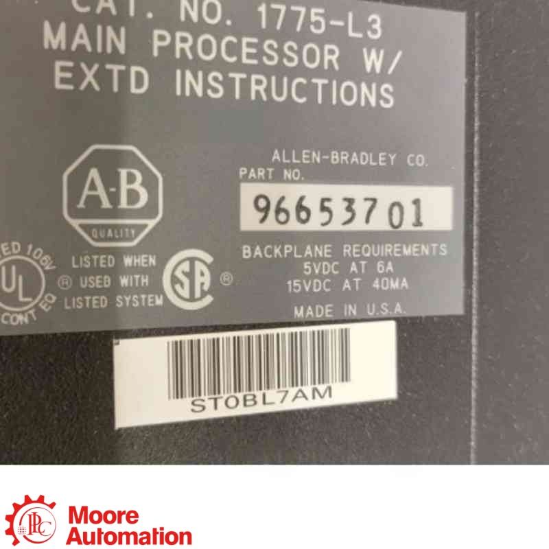 Modulo processore principale PLC 1775-L3 PLC-3 Livello 3