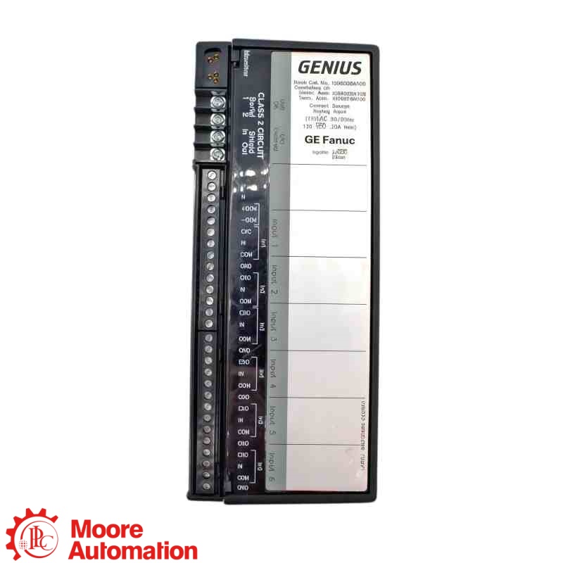 GE Fanuc IC660BBA106 Genius I/O 115 VAC/125 VDC Current-Source Analog 6-Input Block
