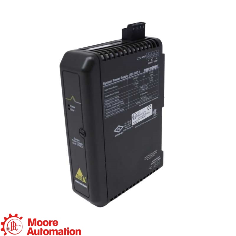 Scheda di uscita analogica HART a 8 canali DeltaV Emerson VE4005S2B3 con blocco di terminazione di massa a 16 pin.